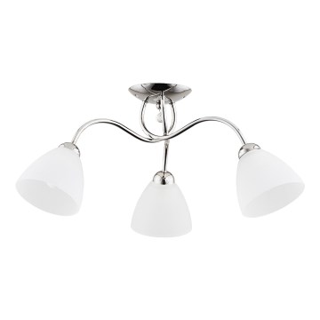 Lámpara de techo AMARILLO 3xE27/15W/230V cromo brillante