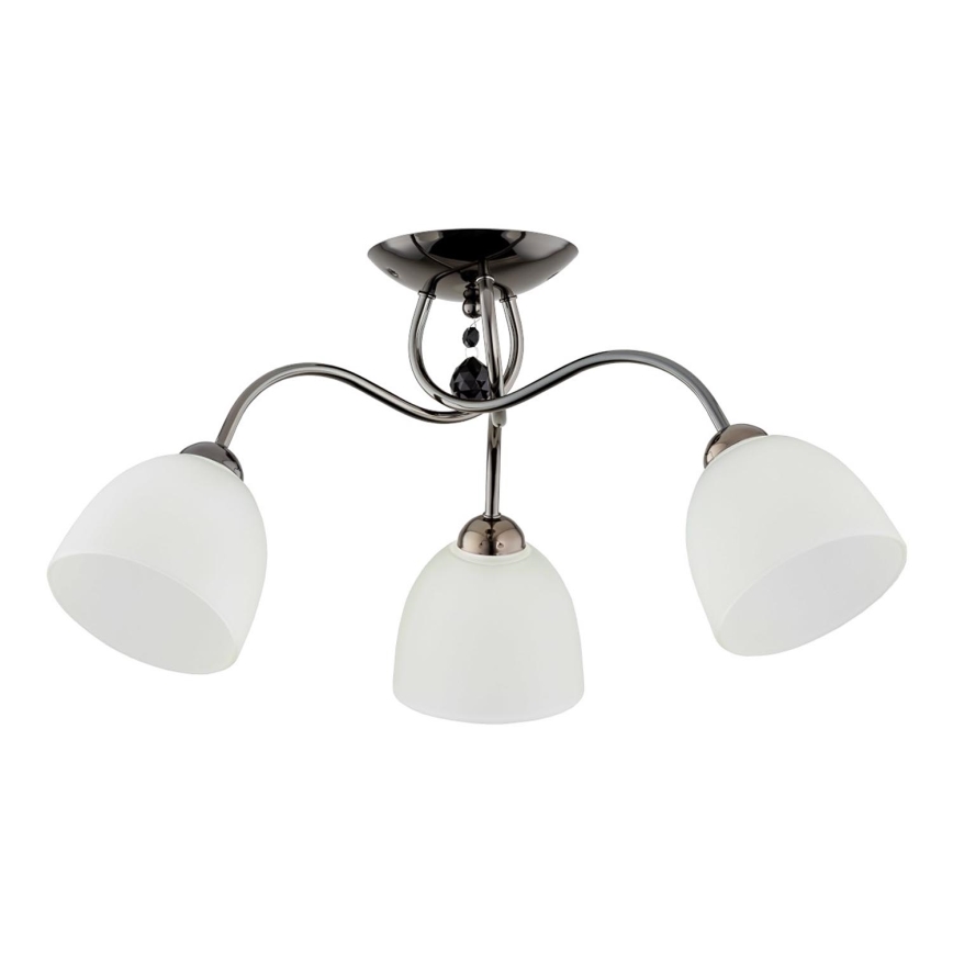 Lámpara de techo AMARILLO 3xE27/15W/230V cromo brillante