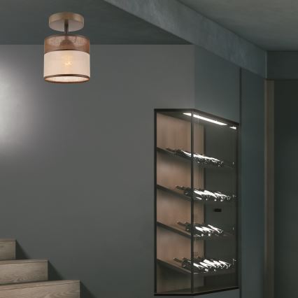 Lámpara de techo empotrada ANDREA 1xE27/60W/230V haya