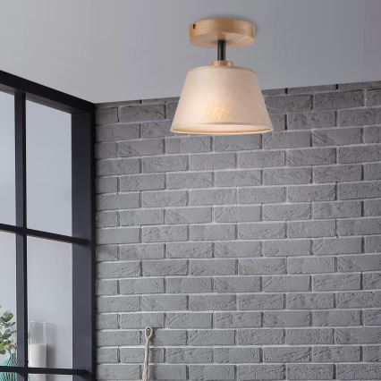 Lámpara de techo ANTONIO 1xE14/60W/230V beige/roble