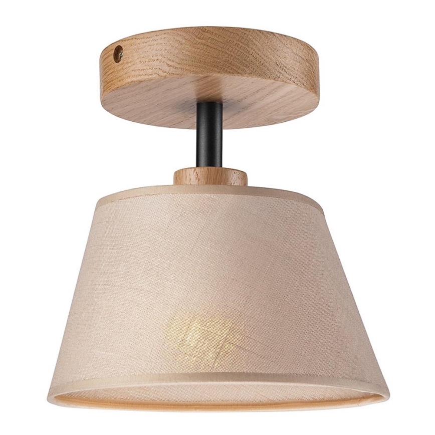 Lámpara de techo empotrada ANTONIO 1xE14/60W/230V beige/roble