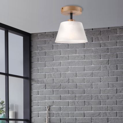 Lámpara de techo ANTONIO 1xE14/60W/230V blanco/roble