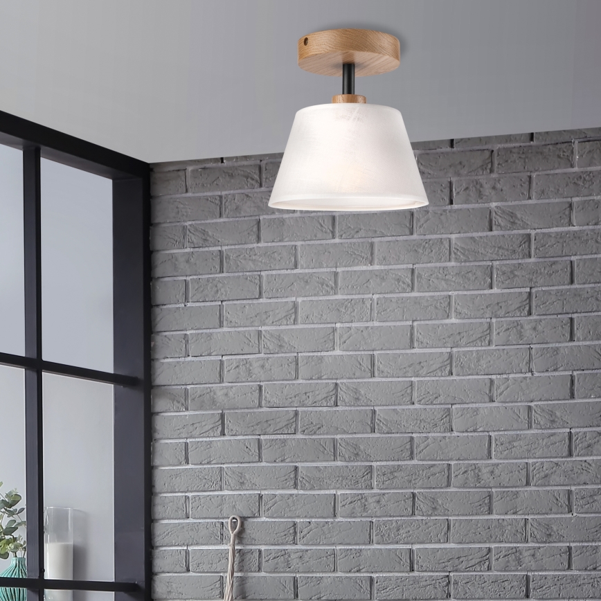 Lámpara de techo ANTONIO 1xE14/60W/230V blanco/roble