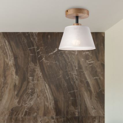Lámpara de techo ANTONIO 1xE14/60W/230V blanco/roble