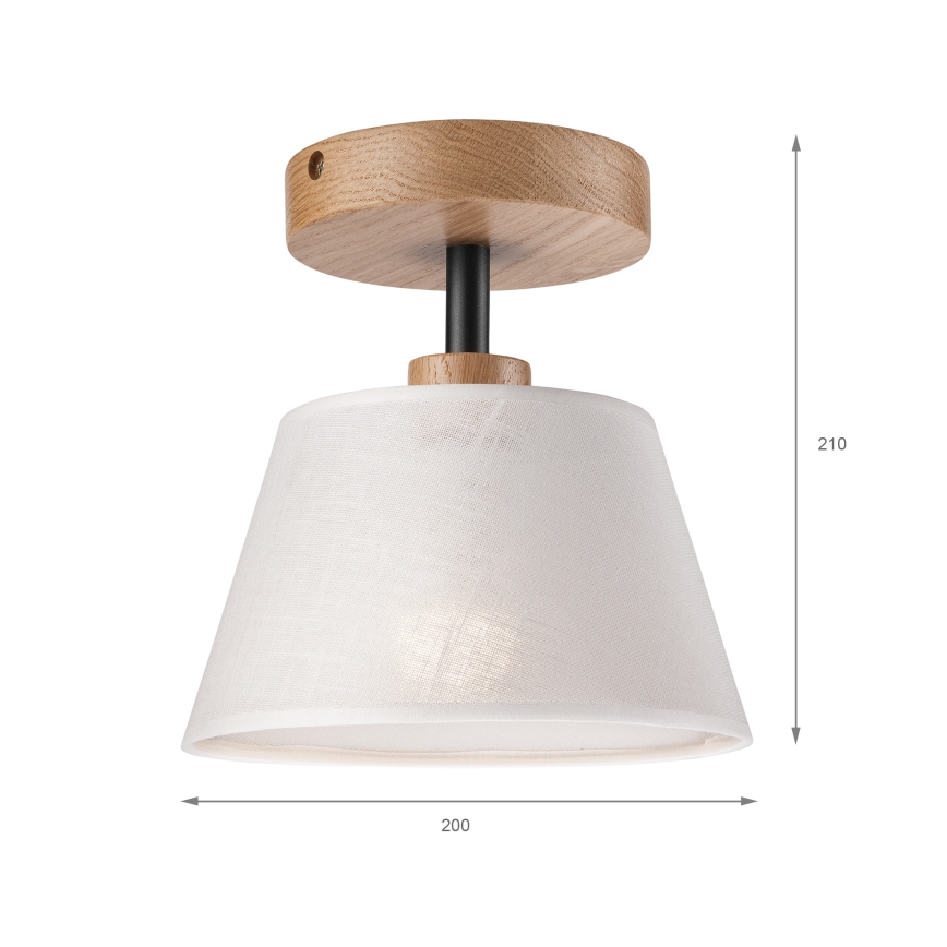 Lámpara de techo ANTONIO 1xE14/60W/230V blanco/roble