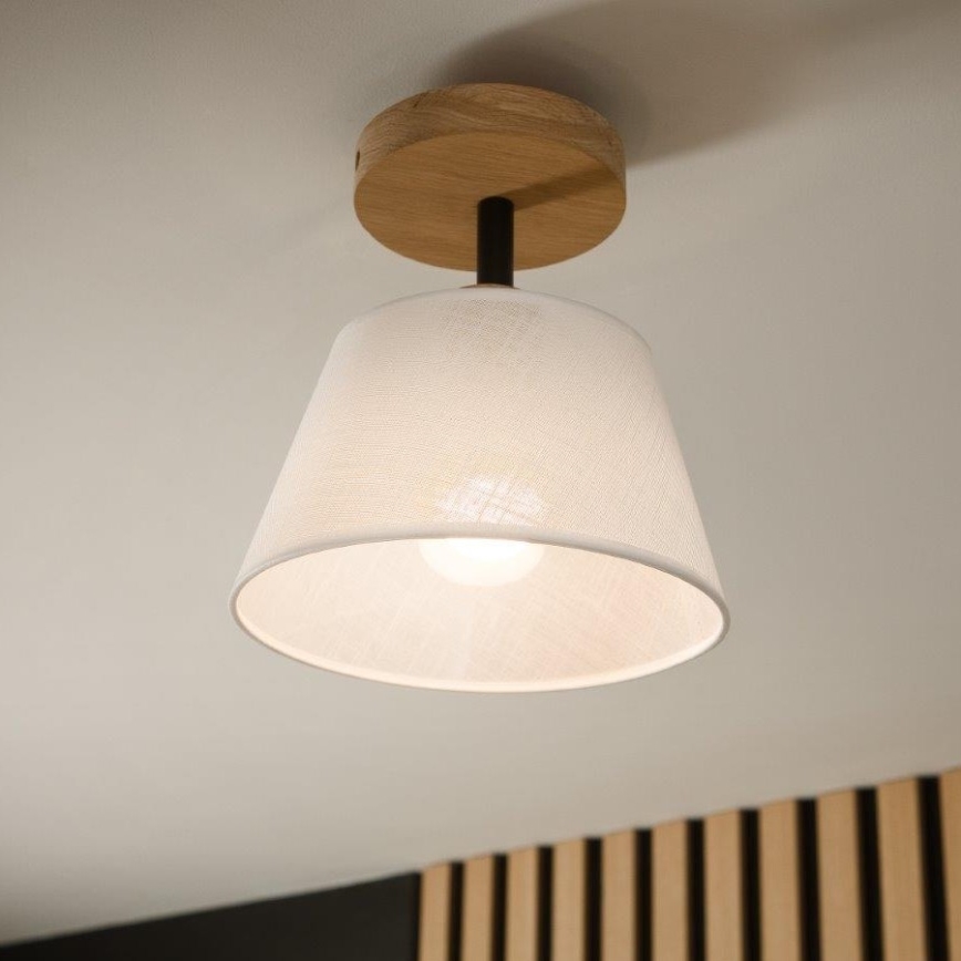 Lámpara de techo ANTONIO 1xE14/60W/230V blanco/roble