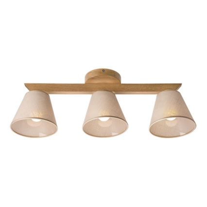 Lámpara de techo empotrada ANTONIO 3xE14/40W/230V roble