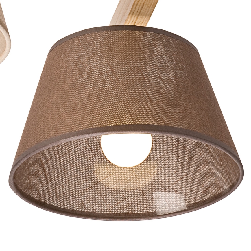 Lámpara de techo empotrada ANTONIO 3xE14/40W/230V roble
