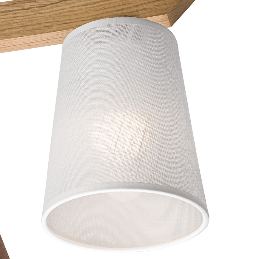 Lámpara de techo empotrada ANTONIO 3xE14/40W/230V roble