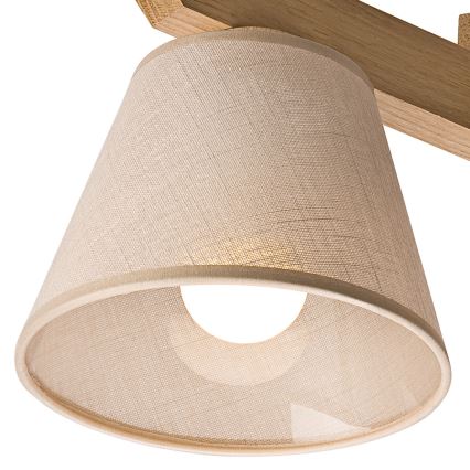 Lámpara de techo empotrada ANTONIO 3xE14/40W/230V roble