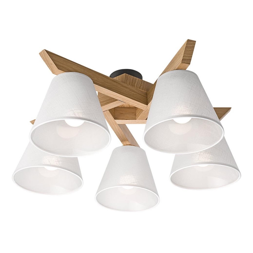 Lámpara de techo empotrada ANTONIO 5xE14/40W/230V roble
