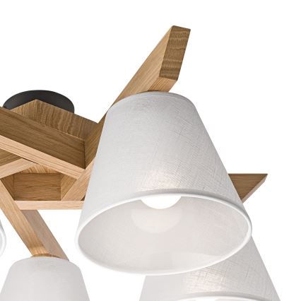 Lámpara de techo empotrada ANTONIO 5xE14/40W/230V roble