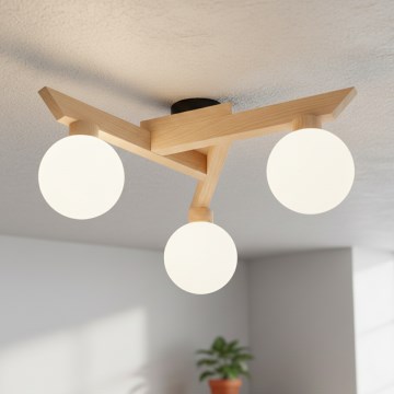 Lámpara de techo ANTONIO de montaje en superficie 3xG9/5W/230V roble/blanco