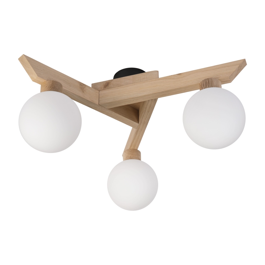 Lámpara de techo ANTONIO de montaje en superficie 3xG9/5W/230V roble/blanco