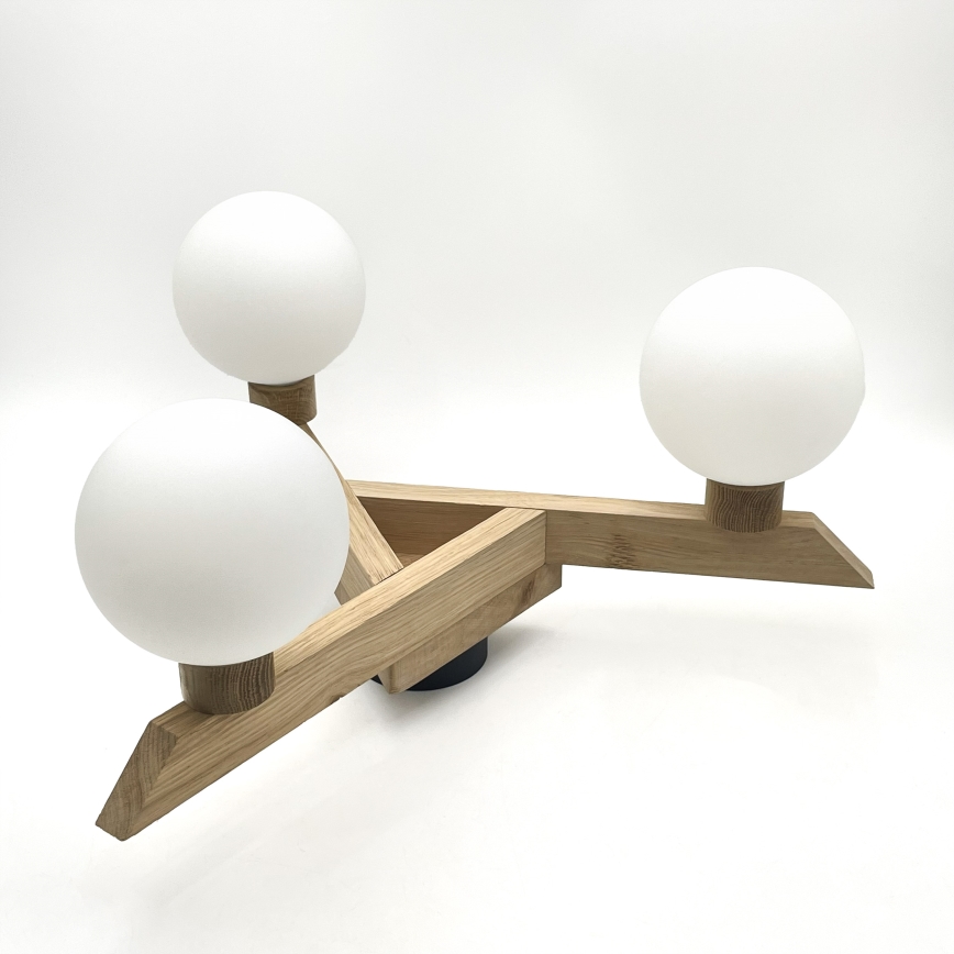 Lámpara de techo ANTONIO de montaje en superficie 3xG9/5W/230V roble/blanco