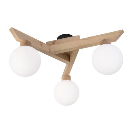 Lámpara de techo ANTONIO de montaje en superficie 3xG9/5W/230V roble/blanco