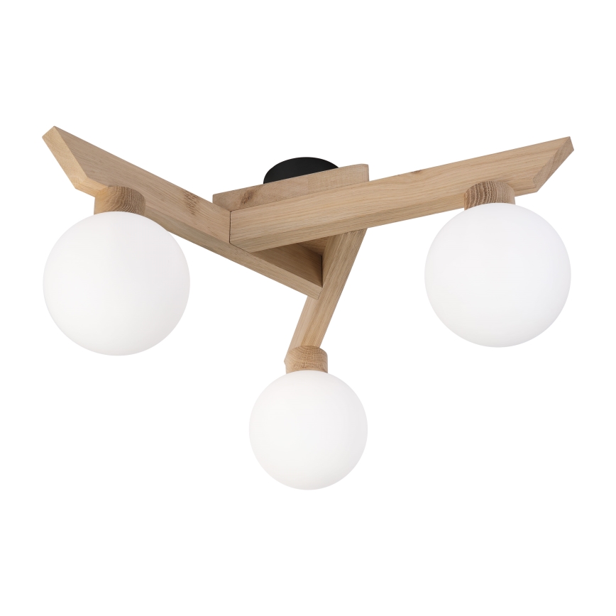 Lámpara de techo ANTONIO de montaje en superficie 3xG9/5W/230V roble/blanco