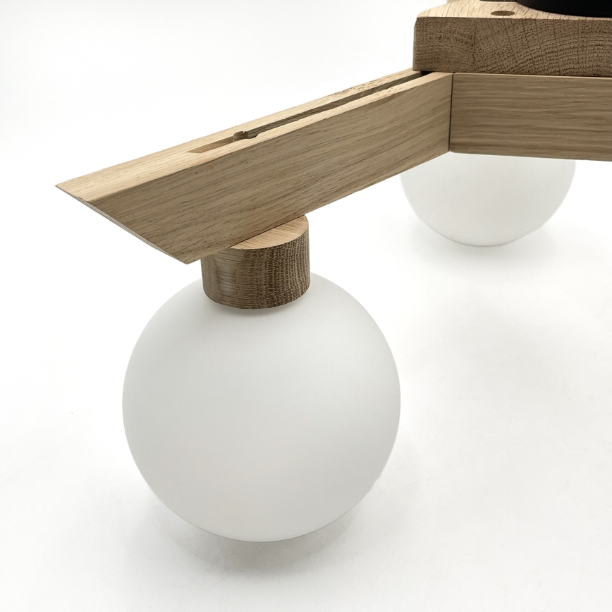 Lámpara de techo ANTONIO de montaje en superficie 3xG9/5W/230V roble/blanco