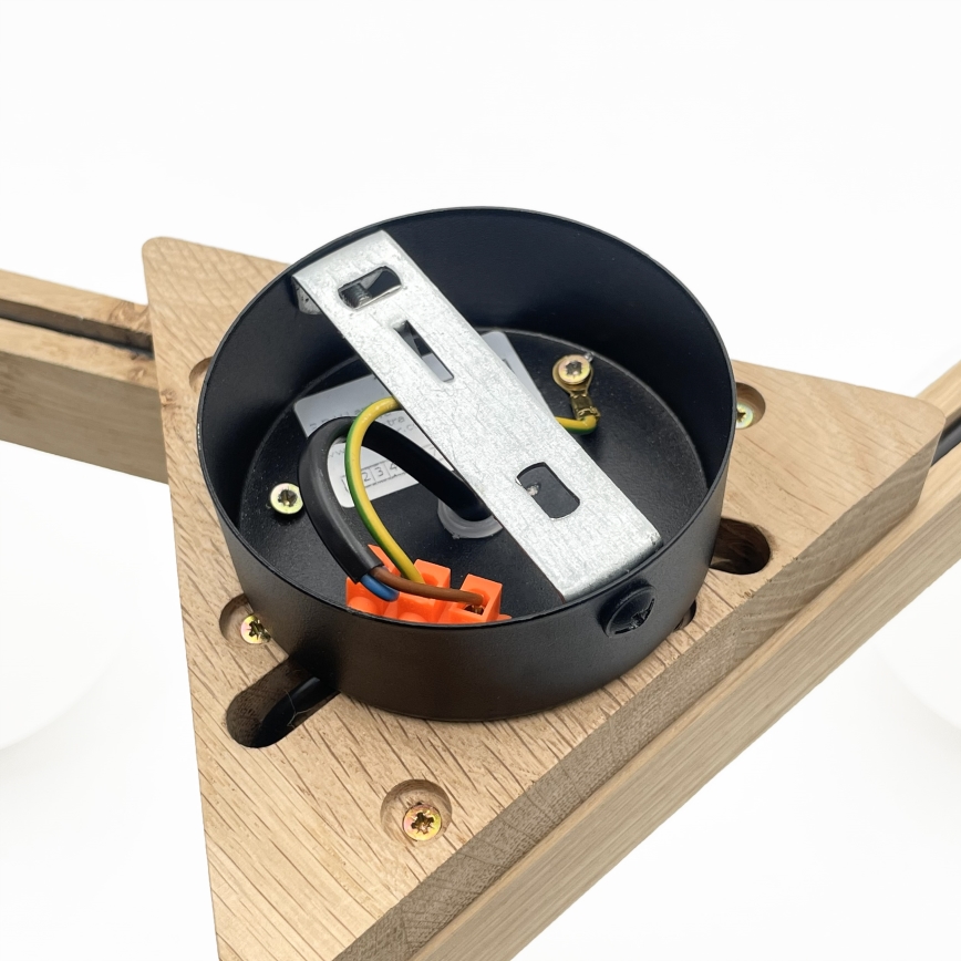 Lámpara de techo ANTONIO de montaje en superficie 3xG9/5W/230V roble/blanco