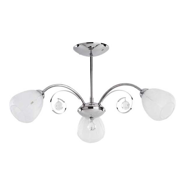 Lámpara de techo APOLLO 3xE14/10W/230V cromo brillante