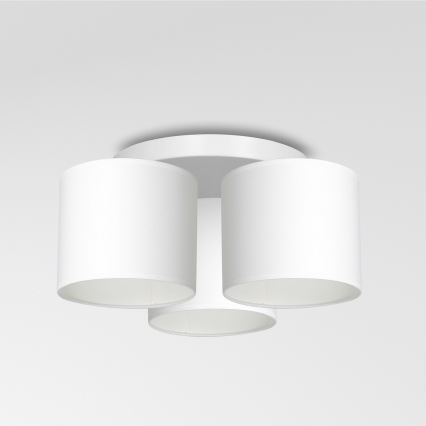 Lámpara de techo empotrada ARDEN 3xE27/60W/230V blanca