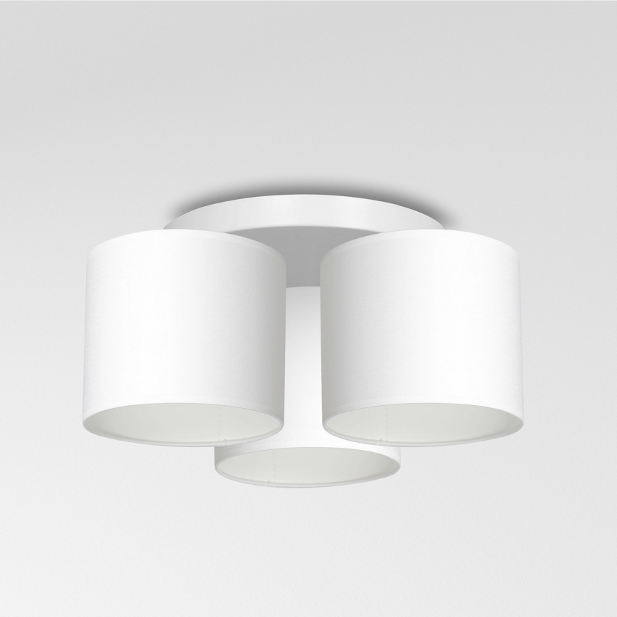 Lámpara de techo empotrada ARDEN 3xE27/60W/230V blanca