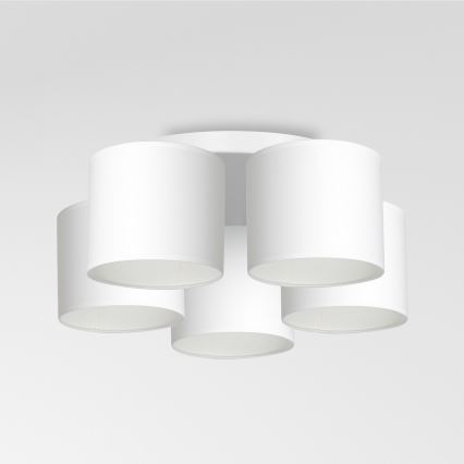 Lámpara de techo empotrada ARDEN 5xE27/60W/230V blanca