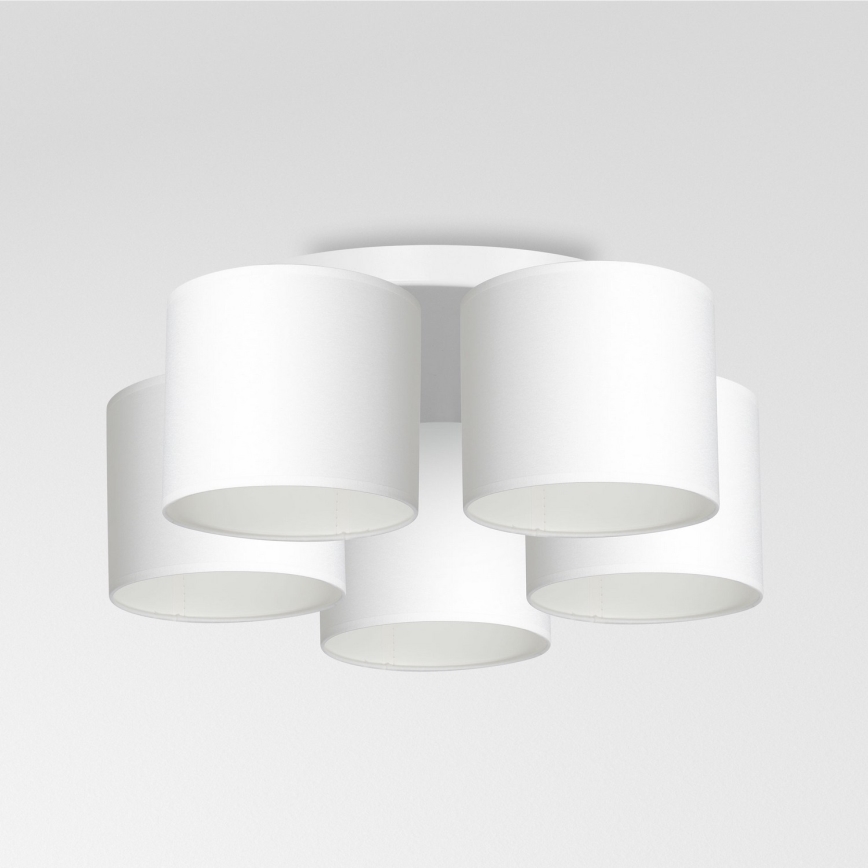 Lámpara de techo empotrada ARDEN 5xE27/60W/230V blanca