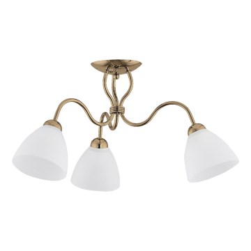Lámpara de techo ARIEL 3xE27/15W/230V dorado