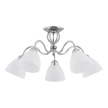 Lámpara de techo ARIEL 5xE27/15W/230V cromo brillante