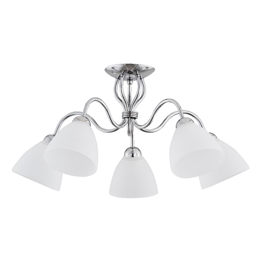 Lámpara de techo ARIEL 5xE27/15W/230V cromo brillante