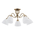 Lámpara de techo ARIEL 5xE27/15W/230V dorado