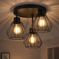 Lámpara de techo AUDREY 3xE27/60W/230V negro