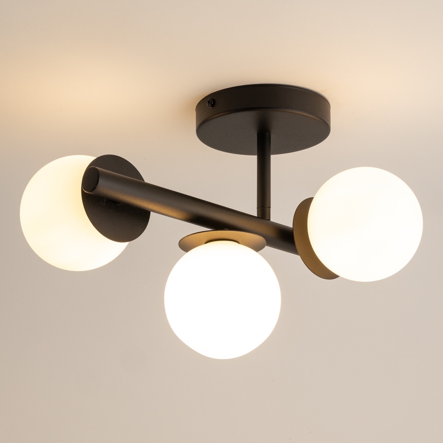 Lámpara de techo AVOLA 3xG9/12W/230V negro