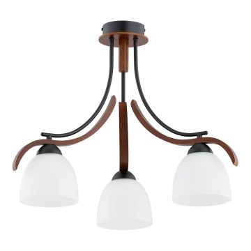 Lámpara de techo BAFIA 3xE27/15W/230V marrón