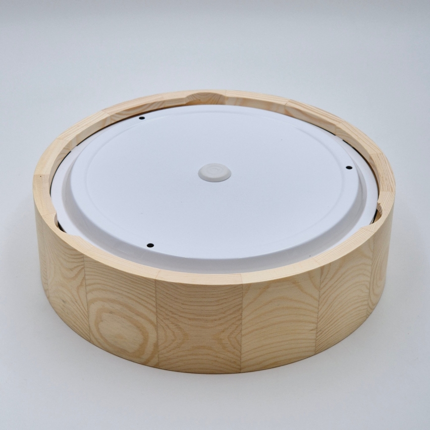 Lámpara de techo para baño NATURAL 2xE27/15W/230V IP54 pino Ø 27 cm