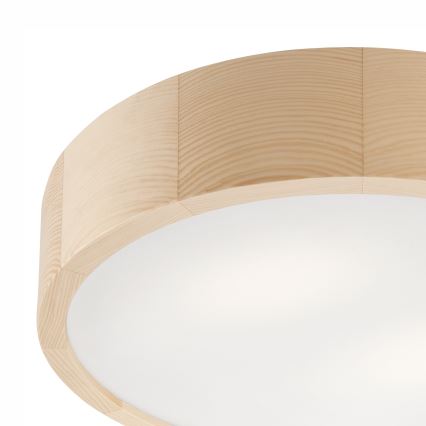 Lámpara de techo para baño NATURAL 3xE27/15W/230V IP54 pino Ø 37 cm