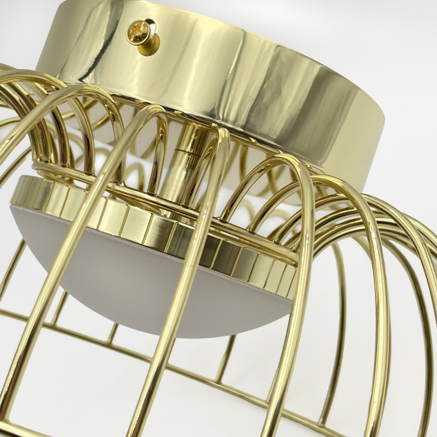 Lámpara de techo BETSY LED/12W/230V Ø 25 cm dorada