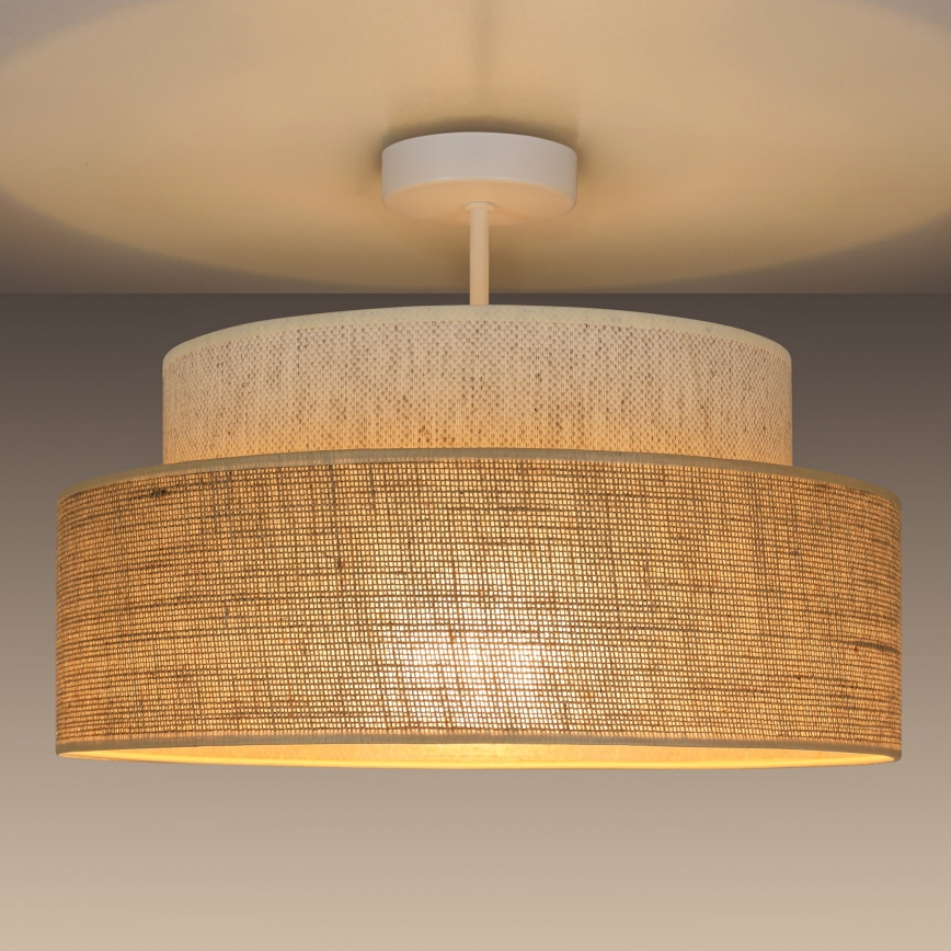 Lámpara de techo BOHO 1xE27/60W/230V color crema/beige