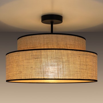 Lámpara de techo BOHO 1xE27/60W/230V diá. 40 cm beige