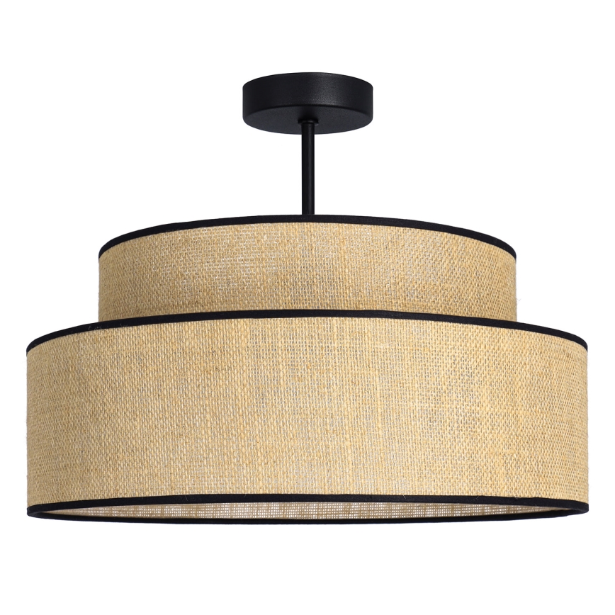 Lámpara de techo BOHO 1xE27/60W/230V diá. 40 cm beige