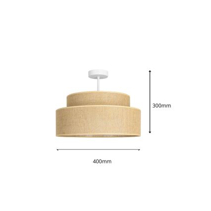 Lámpara de techo BOHO 1xE27/60W/230V diá. 40 cm beige