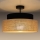 Lámpara de techo BOHO 1xE27/60W/230V diá. 40 cm negro/beige