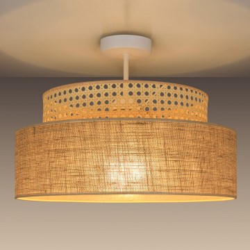 Lámpara de techo BOHO 1xE27/60W/230V diá. 40 cm ratán