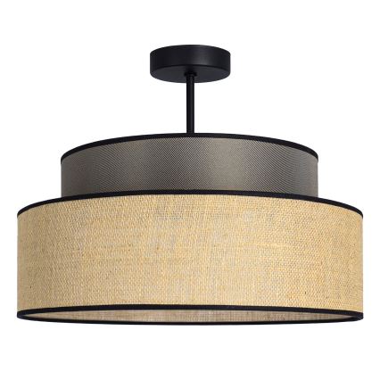 Lámpara de techo BOHO 1xE27/60W/230V marrón/beige