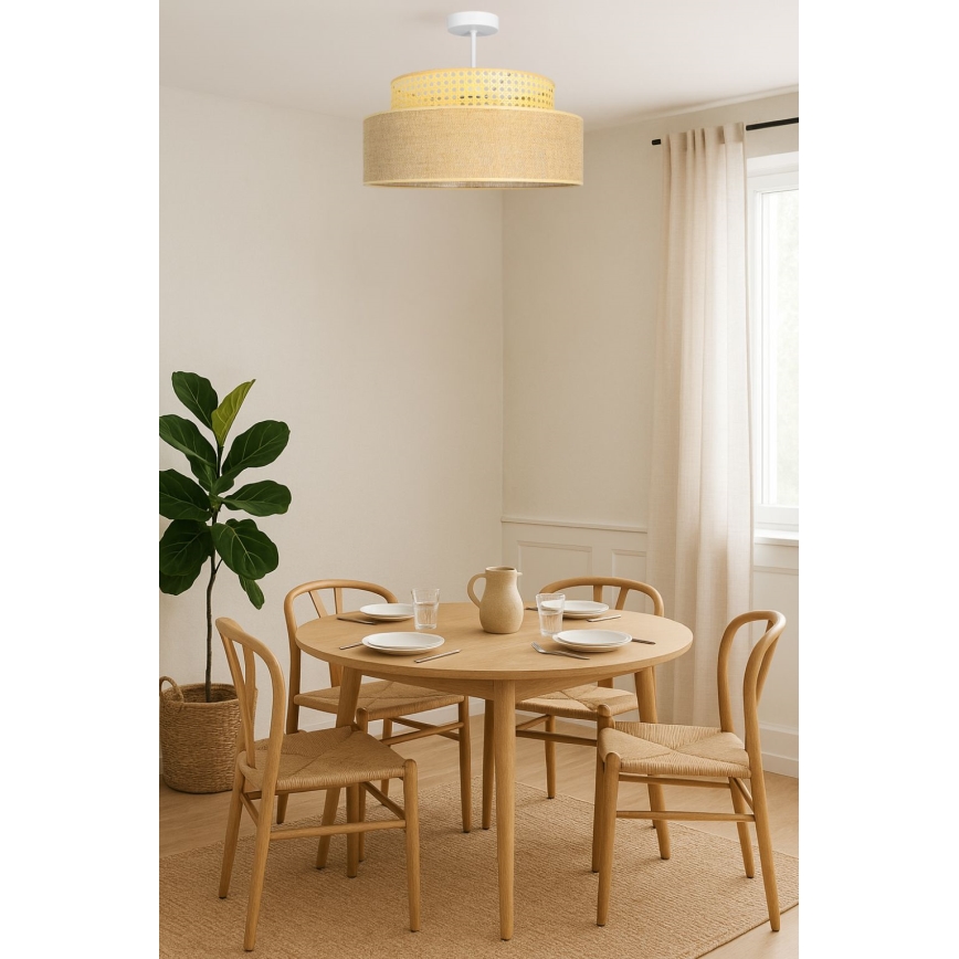 Lámpara de techo BOHO 1xE27/60W/230V ratán