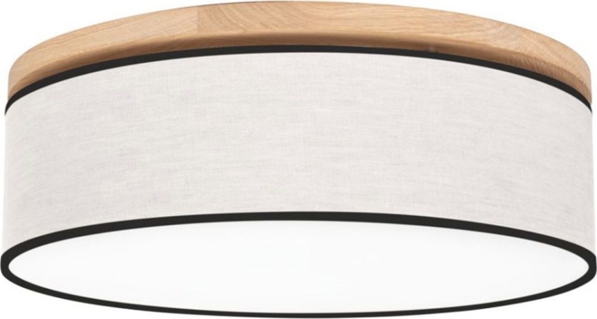 Lámpara de techo BOHO 4xE27/25W/230V, diámetro 58 cm, roble