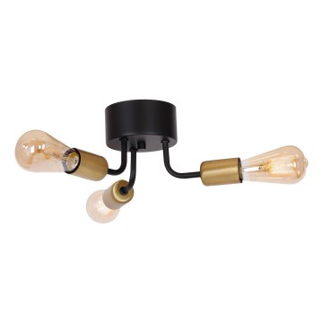 Lámpara de techo BRENDA 3xE27/60W/230V negro/dorado