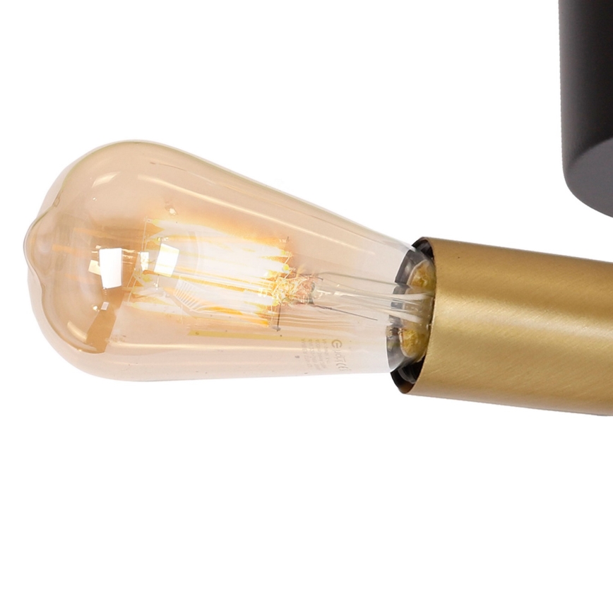 Lámpara de techo BRENDA 3xE27/60W/230V negro/dorado
