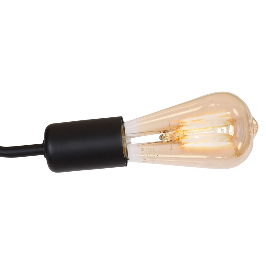 Lámpara de techo BRENDA 3xE27/60W/230V negro